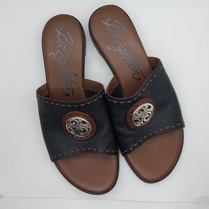Brighton Black and Brown Sandals
